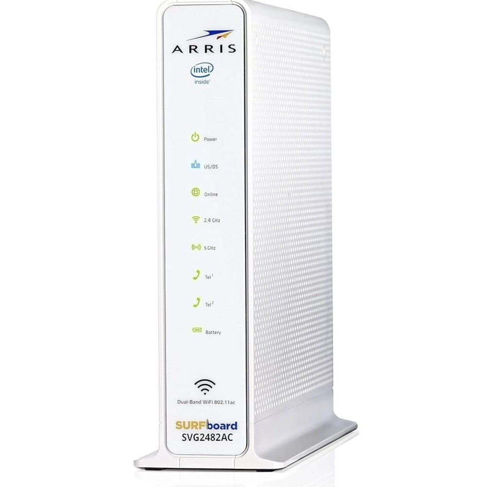 ARRIS SURFboard SVG2482AC DOCSIS 3.0 Cable Modem, Wi-Fi Router, VOIP Voice